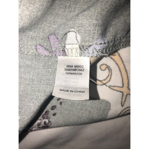 Krazy Kat Kimono XL Open Cardigan Rayon Floral Swim Cover Open Cardigan Beach - Picture 9 of 9